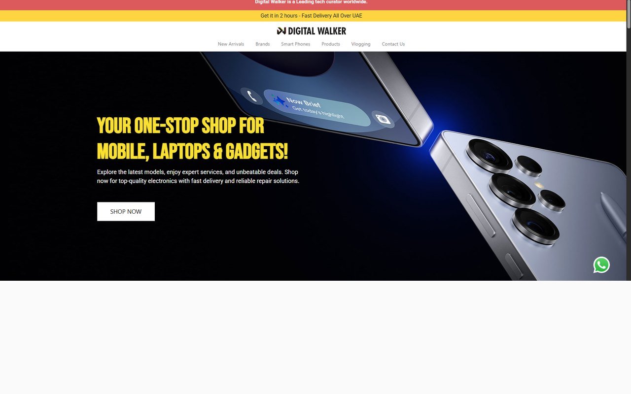 Digital Walker website, built by Globex