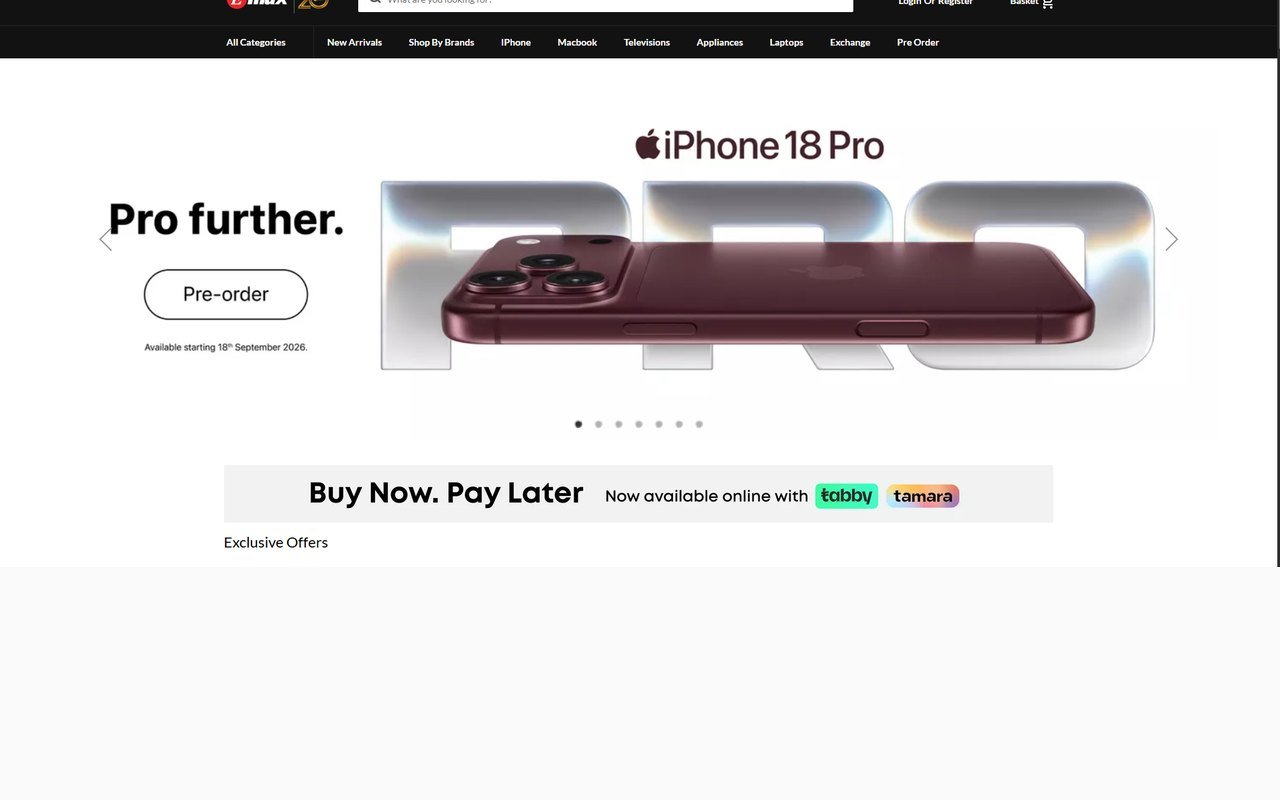 Emax website, built by Globex